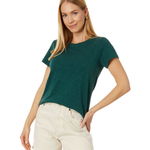 Imbracaminte Femei Lilla P Short Sleeve Back Seam Tee in Loose Knit Slub Mallard, Lilla P