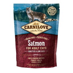 Carnilove Adult Cats Sensitive and Long hair със сьомга - 6 кг