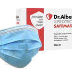Masti medicale tip 2 albastre 50 buc, Dr. Albert - Safemask, Dr. Albert