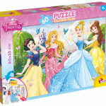Puzzle 2 in 1 Lisciani Disney Princess, Plus, 60 piese, Lisciani