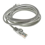 Cablu UTP Lanberg 42250, cat 5e, mufat 2xRJ45, lungime 3m, AWG 26, 100 MHz, de legatura retea, ethernet, Gri, Lanberg