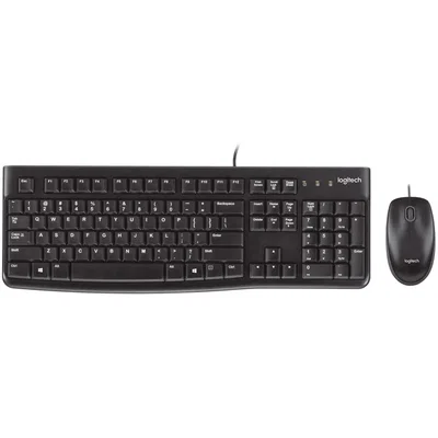 Kit tastatura + mouse USB Negru MK120, Logitech 920-002562