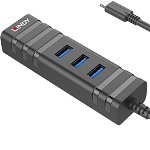USB 3.1 Hub & adaptor Gigabit Ethernet USB tip C, Lindy