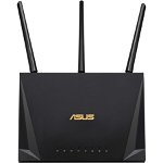 Router Wireless ASUS RT-AC2400, Gigabit, Dual-Band, 600 + 1733 Mbps, USB 3.0, 3 Antene externe (Negru)