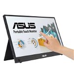Monitor portabil LED IPS Asus ZenScreen 15.6", Full HD, Touchscreen, Negru