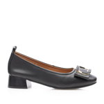 Pantofi eleganți damă din piele naturală - 4407 Negru Box, OTTER
