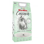 MIAU MIAU Cassava, neparfumat, așternut igienic pisici, granule, tapioca, aglomerant, ecologic, biodegradabil, 6l, Miau Miau