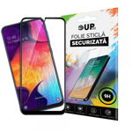 Folie Sticla 9h Full Cover Full Glue Upzz Samsung Galaxy M21 Cu Adeziv Pe Toata Suprafata Foliei Neagra, Upzz