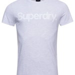 Tricou cu decolteu la baza gatului cu logo, SUPERDRY
