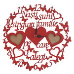 Ceas personalizat, Nasii sunt singura familie pe care o alegi, 30 cm diametru - FEIS1625