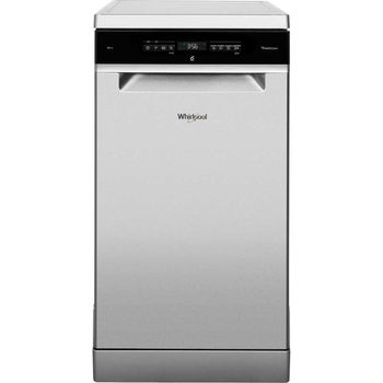 Masina de spalat vase independenta WHIRLPOOL WSFO 3O23 PF X, 10 seturi, 7 programe, 45 cm, Clasa E, inox