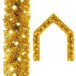 Ghirlandă de Crăciun cu lumini LED, auriu, 10 m