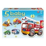 Puzzle Educa Vehicles baby, 5 in 1