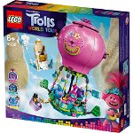LEGO TROLLS 41252 Aventura lui Poppy cu balonul cu aer cald pentru 6+ ani, Lego