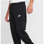 Nike, Pantaloni sport cargo Sportswear Club, Negru, XS