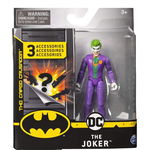 Spin Master - Figurina Joker,  10 cm, Cu 3 accesorii, Cu costum, Violet