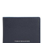 Portofel pentru bărbați Tommy Hilfiger Th Struc Leather Mini Cc Wallet AM0AM11607 Black BDS, Tommy Hilfiger
