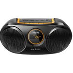 Microsistem Radio FM cu Bluetooth, 3W, Ecran LED, Intrare Casti, Autonomie 20 h, Negru, PHILIPS