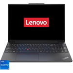 Laptop Lenovo ThinkPad E16 Gen 1 cu procesor Intel® Core™ i7-13700H pana la 5.00 GHz, 16", WUXGA IPS, 32GB DDR4, 1TB SSD, Intel Iris Xe, No OS, Graphite Black