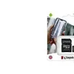 Card de memorie Kingston Canvas Select Plus microSDHC 64GB, Class 10 si Adaptor, Kingston