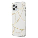 Husa Premium Originala Guess Compatibila Cu iPhone 12 Pro Max ,colectia Gold Chain, Alb -guhcp12lpcuchwh