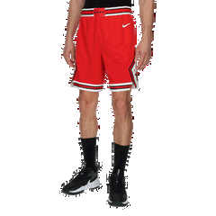 Nike, Pantaloni scurti cu talie elastica pentru baschet Chicago Bulls, Rosu, Alb, S