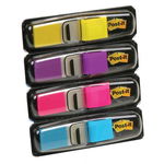 Index autoadeziv mini Post-It® 4 culori neon 35 buc/culoare, 140 buc/set 3M