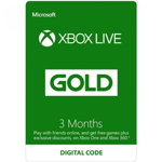 Licenta electronica Xbox Live Gold 3 Luni (Microsoft Code) - EUROPA