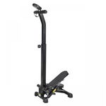 Stepper fitness cu ghidon, negru, DHS 2004, 53 x 33 x 23 cm, numar pasi, calorii arse, durata antrenament, puls