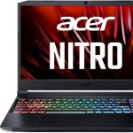 Laptop gaming ACER Nitro 5 AN515-41, 17.3" Full HD 144Hz, AMD® Ryzen™ 7 5800H, 16GB RAM, SSD 512GB, nVidia GeForce RTX 3070, Fara sistem de operare, Shale Black
