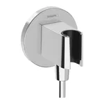 Cot racord Hansgrohe FixFit S cu suport pentru para de dus Crom, Hansgrohe