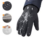 Manusi sport de iarna Anti-slip Gloves, Compatibile Touchscreen, Waterproof, Marime M, Negru, OEM