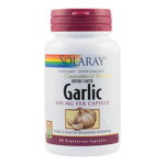 Garlic (Usturoi) 500mg 60 capsule vegetale protejate enteric Solaray, natural, Secom, Solaray