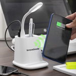 Incarcator wireless multifunctional pentru telefon 5-in-1, InnovaGoods, USB, 8.8x7x9 cm, InnovaGoods