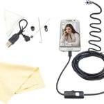 Camera inspectie Endoscop foto si video Xrec, USB, cablu rigid 3.5m, negru, Xrec