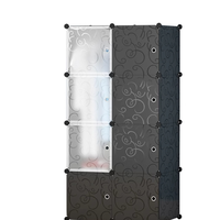 Dulap de depozitare, Asamblare, AT PERFORMANCE®, din plastic, folosit pentru dormitor, pentru haine, 76x37x165 cm, Atmag