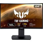 Monitor TUF Gaming VG24VQR Curbat 23,6inch Full HD VA 165Hz Negru, ASUS
