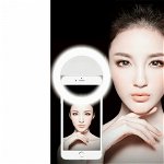 Lampa Led Selfie tip inel pentru telefon - 3 trepte luminozitate, Comcar