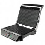 Grill sandwich maker First Austria FA-5344-2, 2000W, 34x22 cm, Acoperire antiaderenta, Termostat, Inox/Negru, First Austria