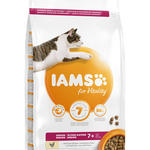 IAMS For Vitality pentru pisici vârstnice, cu pui 3 kg, IAMS