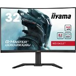 Monitor LED IIyama Gaming Red Eagle G-MASTER Curbat GCB3280QSU-B1 31.5 inch QHD VA 0.2 ms 165 Hz HDR, IIyama