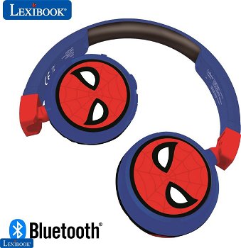 Słuchawki Lexibook Składane słuchawki 2 w 1 Bluetooth® i przewodowe z bezpieczną dla dzieci głośnością SpiderMan, Lexibook