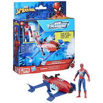 Figurina si vehicul, Marvel Spider-Man, Web Splashers, Green Symbiote si Hydro Wing, Marvel