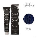 Vopsea crema pentru par COT Trinity Haircare 0/88 Albastru, 90 ml, Colours of Trinity