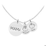 Mama - Colier argint 925 personalizat mama si copii - Banut, BijuBOX