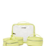 Accesorii Femei Aimee Kestenberg Hazel Transparent Cosmetic Travel Case Set - 4-Piece Set CITRINE SNAKE NEOPRE