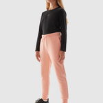 Pantaloni jogger de molton pentru fete, 4F Sportswear