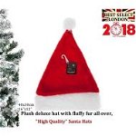 16 x 12” Plush Red Deluxe Christmas Hat 