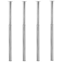 Picioare telescopice de masa 2 buc. negru 710 mm-1100 mm