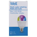 Bec cu led disco E27 3W 230V lumina RGB, Well